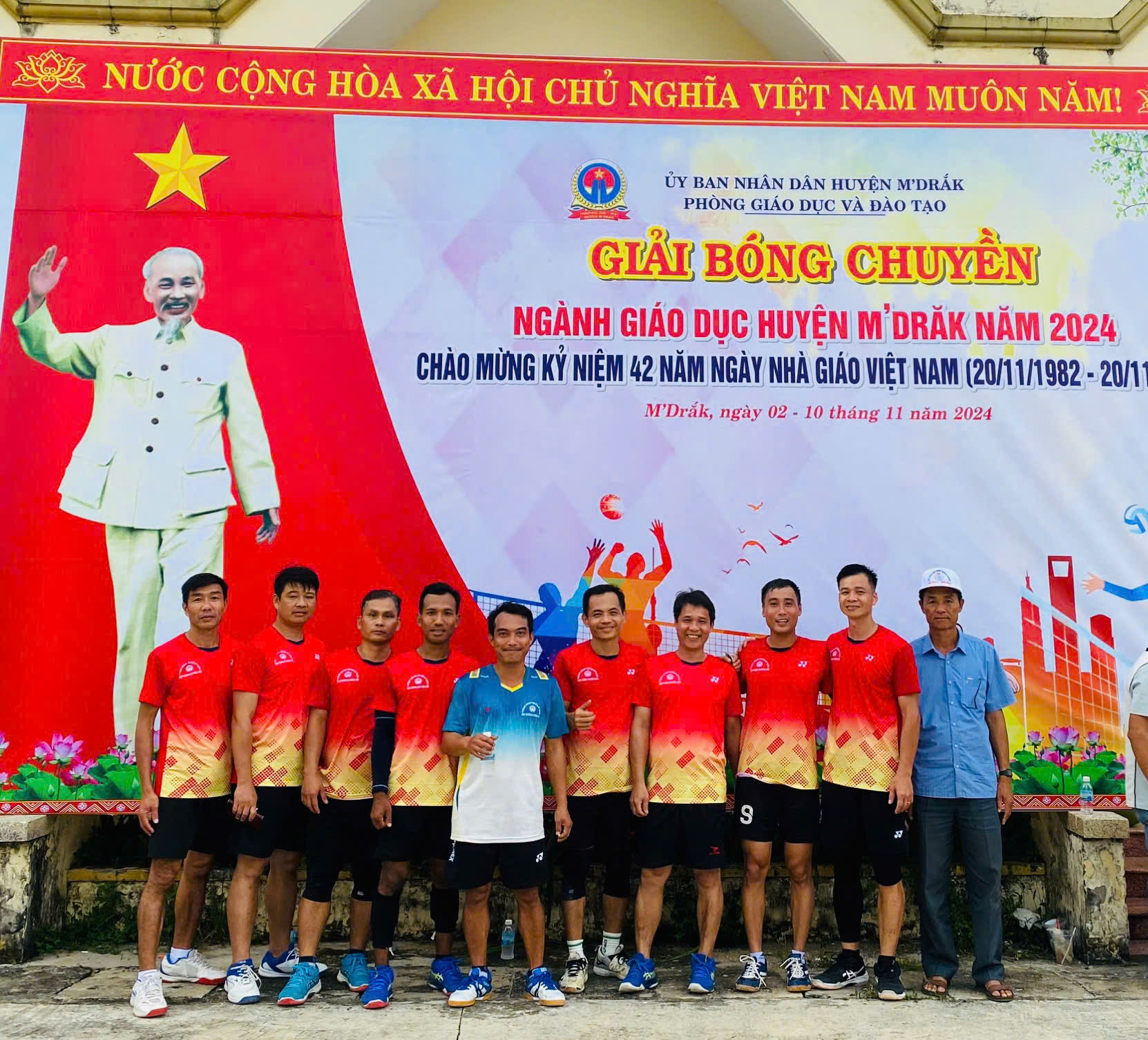 Trường THCS Trần Hưng Đạo tham gia Hội thao Ngành Giáo dục Huyện M’Drắk Chào mừng Ngày Nhà giáo Việt Nam 20/11